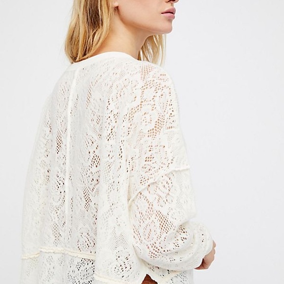 NWT Free PeopleNot Cold in this Floral Knit Top - Picture 4 of 7